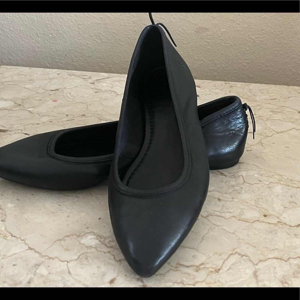 Frye black flats